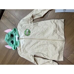Disney Star Wars The Mandalorian Grogu Baby Yoda Zip‎ Hoodie - Kids
